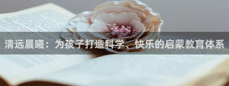 恒行2王74OOO5：清远晨曦：为孩子打造科学、快乐的启蒙教育体系