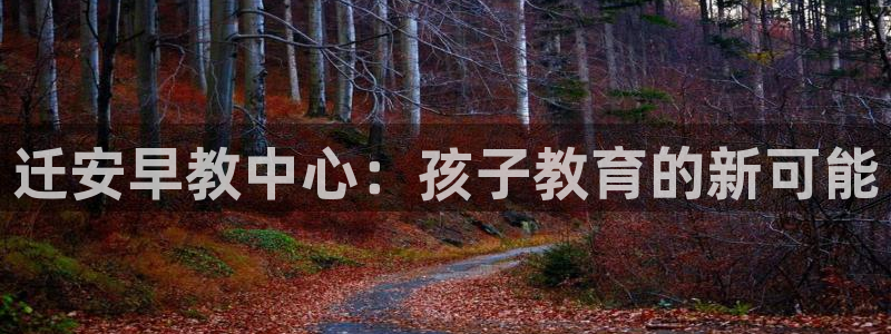 恒行注册全2O5O5O：迁安早教中心：孩子教育的新可能
