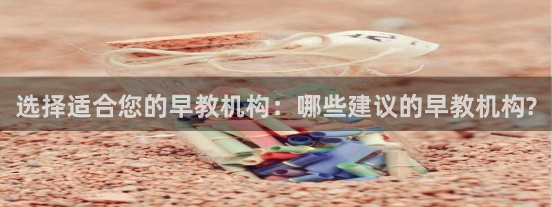 恒行娱乐河沂74ooo5程：选择适合您的早教机构：哪些建议的早教机构?