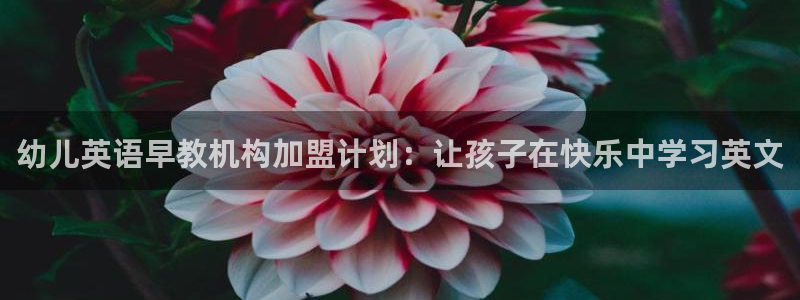 恒行2韩74OOO5：幼儿英语早教机构加盟计划：让孩子在快乐中学习英文