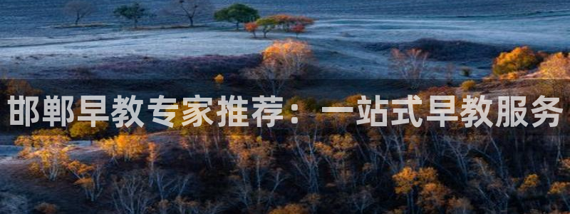 恒行娱乐河沂74ooo5程：邯郸早教专家推荐：一站式早教服务