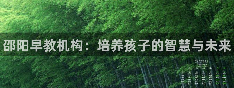 恒行娱乐河沂74ooo5程:邵阳早教机构:培养孩子的智慧与未来
