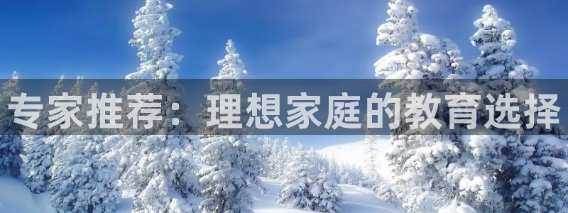 恒行娱乐冯74OOO5:专家推荐:理想家庭的教育选择