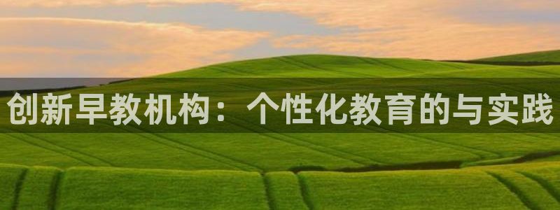 恒行2郑74OOO5:创新早教机构:个性化教育的与实践