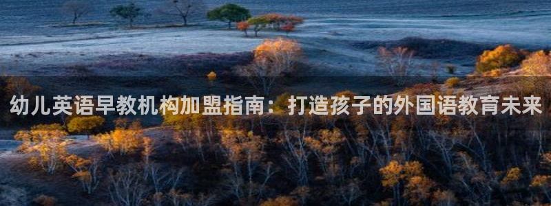 恒行娱乐吕74OOO5：幼儿英语早教机构加盟指南：打造孩子的外国语教育未来