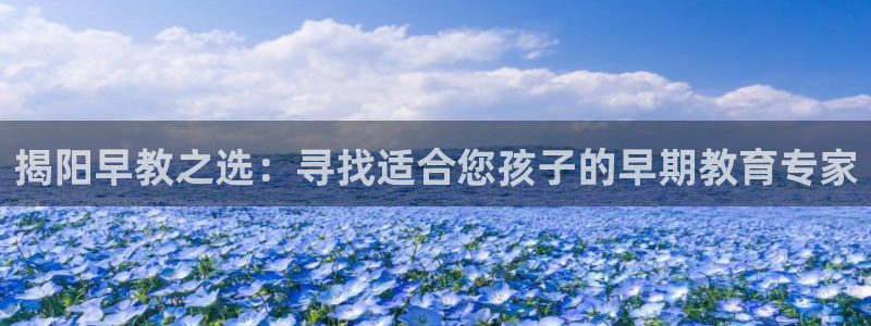 恒行2朱74OOO5:揭阳早教之选:寻找适合您孩子的早期教育专家