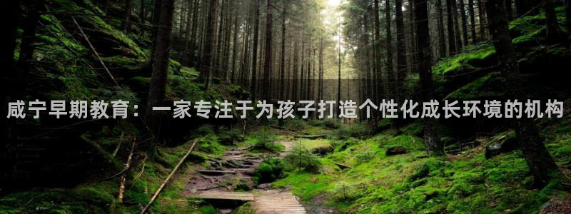 恒行2下74OOO5：咸宁早期教育：一家专注于为孩子打造个性化成长环境的机构