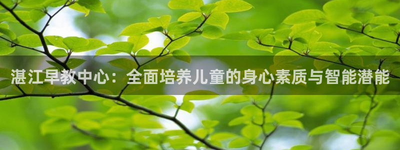 恒行登录就搜6ll5l:湛江早教中心:全面培养儿童的身心素质与智能潜能