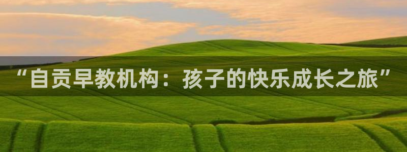 恒行开户娱乐6ll5l特惠：“自贡早教机构：孩子的快乐成长之旅”