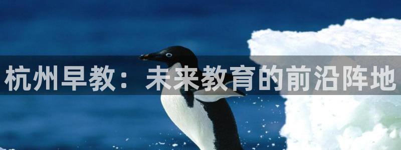 恒行彩票亏5千：杭州早教：未来教育的前沿阵地