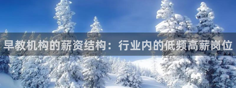 恒行2地74OOO5：早教机构的薪资结构：行业内的低频高薪岗位