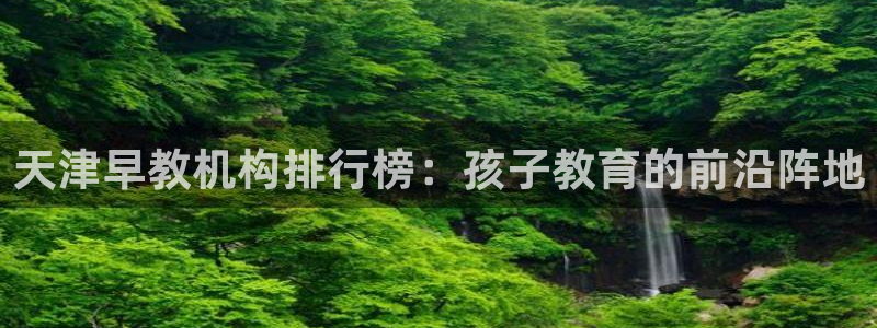 恒行娱乐周74OOO5：天津早教机构排行榜：孩子教育的前沿阵地